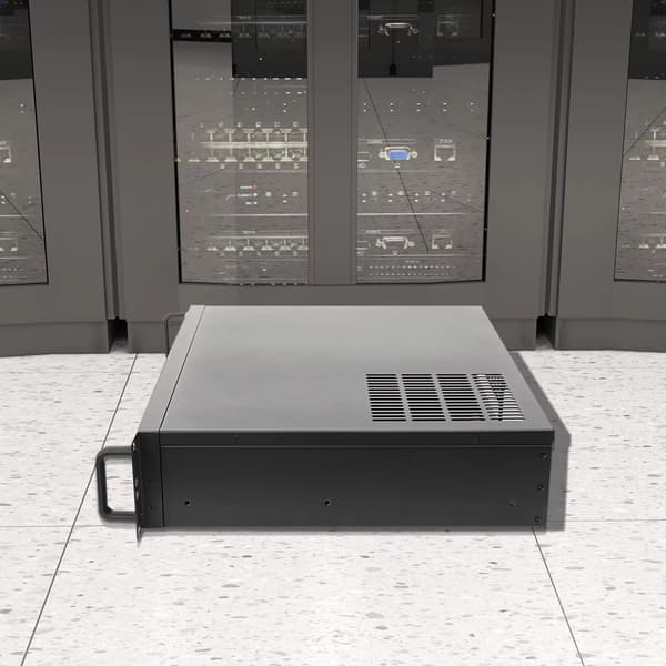 Rackserverchassi - 2U rackchassi - ATX - Industriellt PC-chassi - För 3 hårddiskar - Datalagring - 48,2 x 35 x 8,9 cm