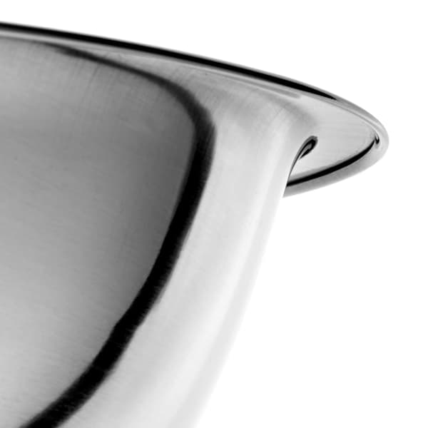 Salladsskål - Rostfritt stål - 26 cm - CE/EU-godkänd - Silver