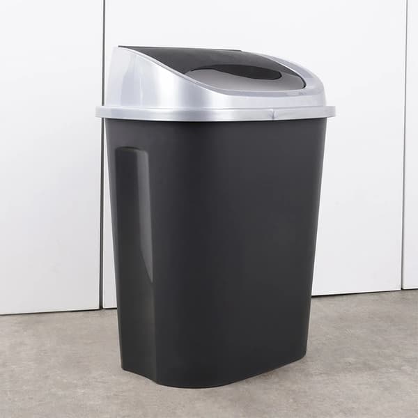Papirkurv - Affaldsspand - Plast - 25 l - Sort