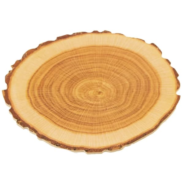 Glasbrikker - Runde bordskånere - 10 cm - 10 stk. - Polyester - Brun