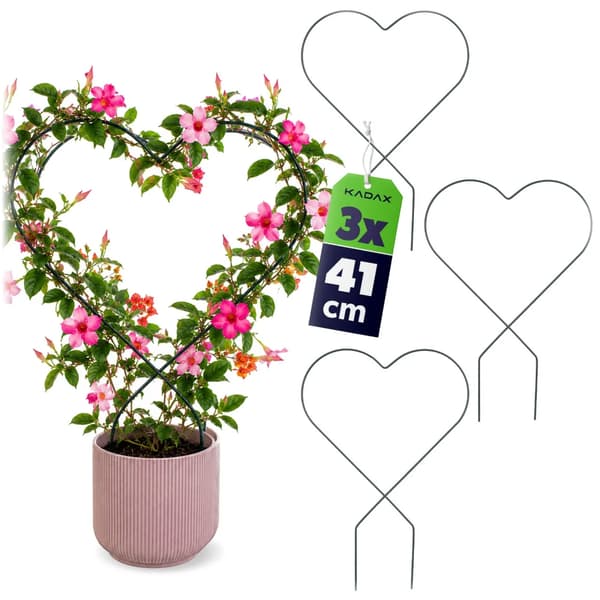 Växtstöd - Blomstertrellis - Stegeformad - 3-delad - Metall