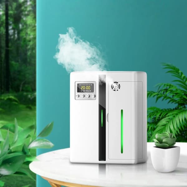 Smart duftdiffuser - Aroma Diffuser - 160 ml - Bluetooth - Væg- eller bordmontering - Timer - Til kontor, hotel, spa - Hvid
