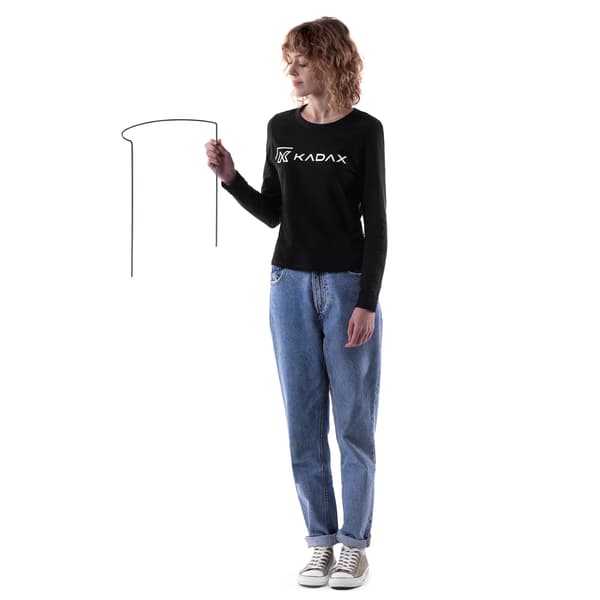 Växtstöd - Halvcirkelformat ringstöd - Höjd 40 cm - 4-pack - Ljusgrön