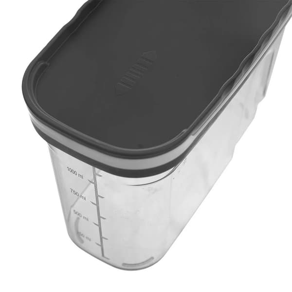 Dispenser til bulkvarer - 1,25 l - Plastik - Grå