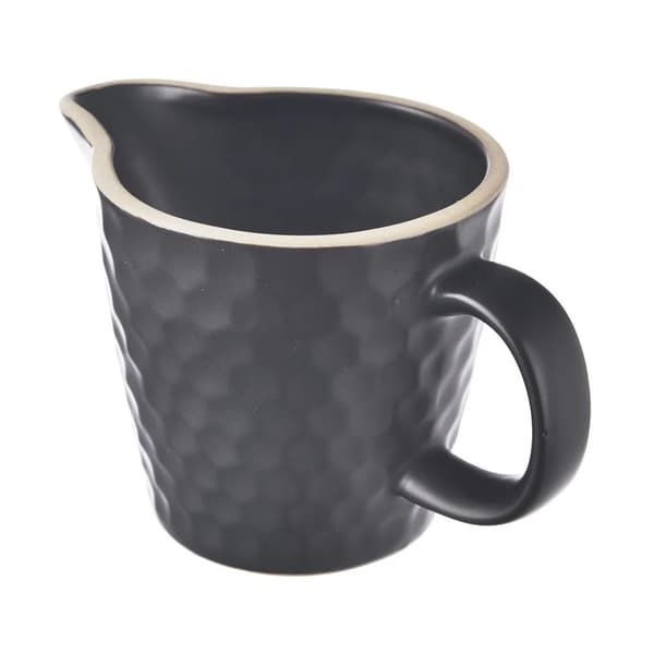 Mælkekande i mopseform - Keramik - Sort - 100 ml