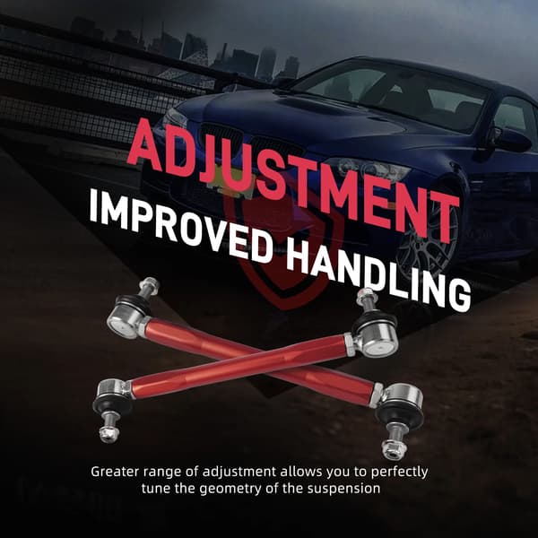 Justerbart forreste stabilisatorstangsæt - BMW E90 E91 E92 E93 - Aluminium/stål - 31356765933/31356765934
