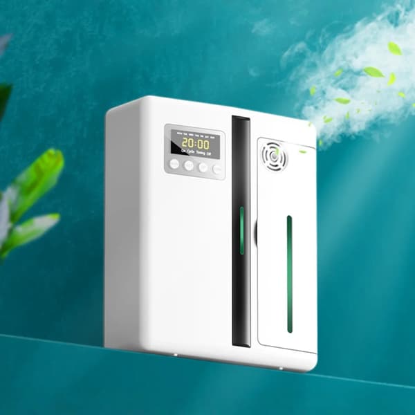 Smart duftdiffuser - Aroma Diffuser - 160 ml - Bluetooth - Væg- eller bordmontering - Timer - Til kontor, hotel, spa - Hvid
