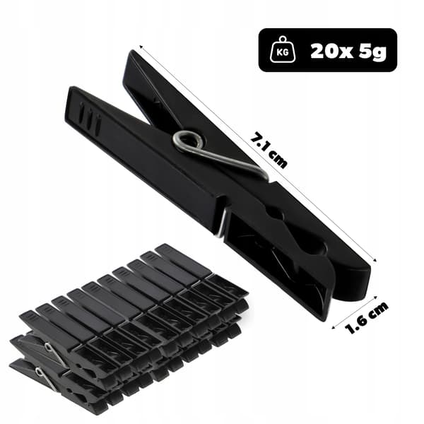 Pappersklämmor Groda - Gem Set - Dekorativa Grodclips - Plast - 20-pack