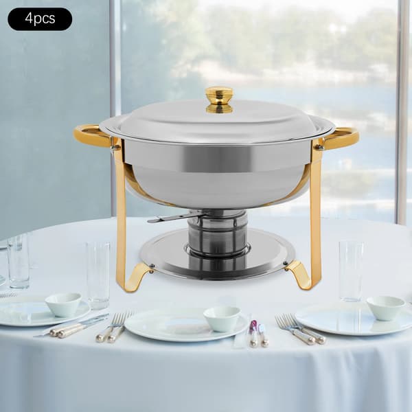 Buffetvarmer - Chafing Dish Sæt - Varmeskåle til buffet og catering - Rustfrit stål
