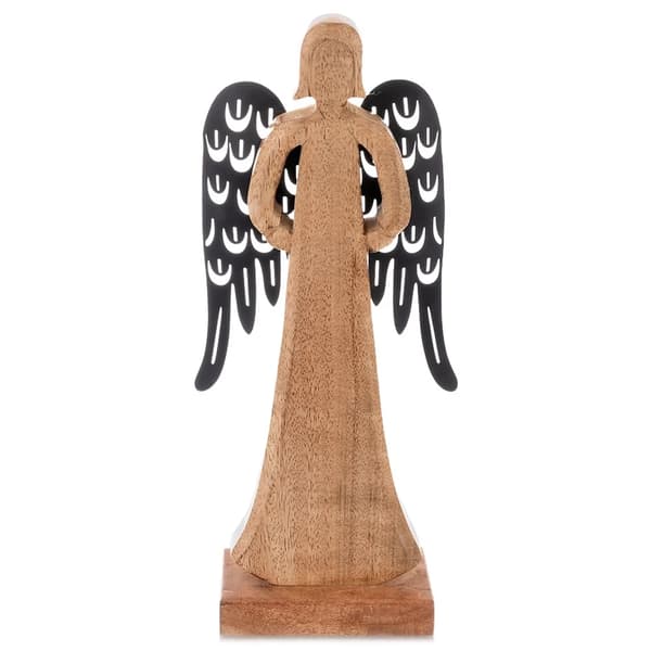 Englefigur MANGO - Træ - 32,5 cm - Brun - Størrelse L