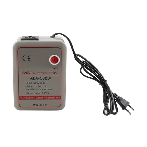 Spændingsomformer - Step Up/Step Down Transformator - 1000 W - 220–250V ↔ 100–120V - AC Til AC - Blå