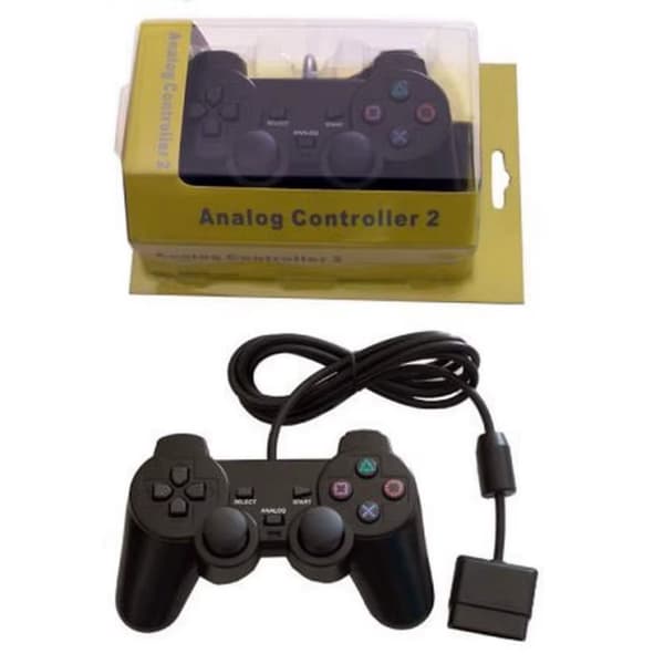 Spilcontroller - Håndkontrol til PlayStation 2 - Vibrationsfunktion - Ergonomisk design