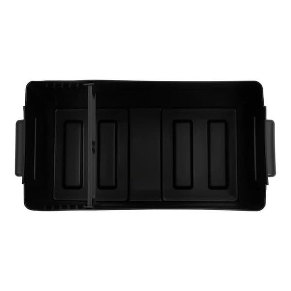 Multifunktionel batteriboks - Smart batterikasse og strømcenter - Universal pasform - Bærbar opbevaring - Robust design - Sort