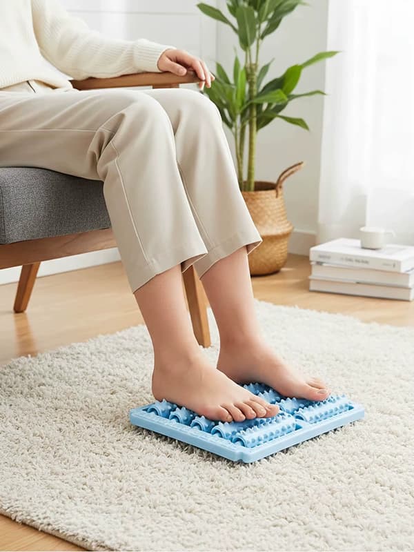 Fod- og benmassagerulle - Manuel massage - Zoneterapi - Forbedret blodcirkulation - ABS - Blå