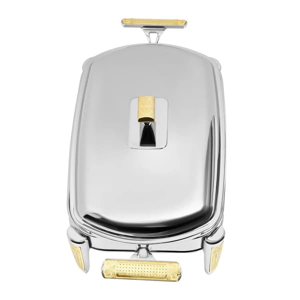 Chafing Dish - Madvarmer - 2,2 Liter - Rustfrit Stål - Til Hjem & Buffet - Sølv