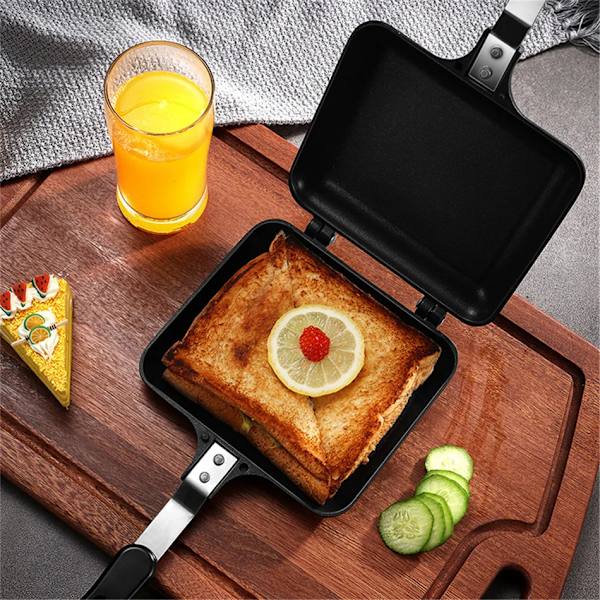 Tostie Maker | Dubbel Paneel Fornuis Sandwich Broodrooster