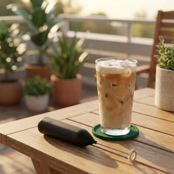 Mælkeskummer - MS 4534 - Trådløs - USB-C - Rustfrit stål - Til cappuccino - Ergonomisk - Miljøvenlig