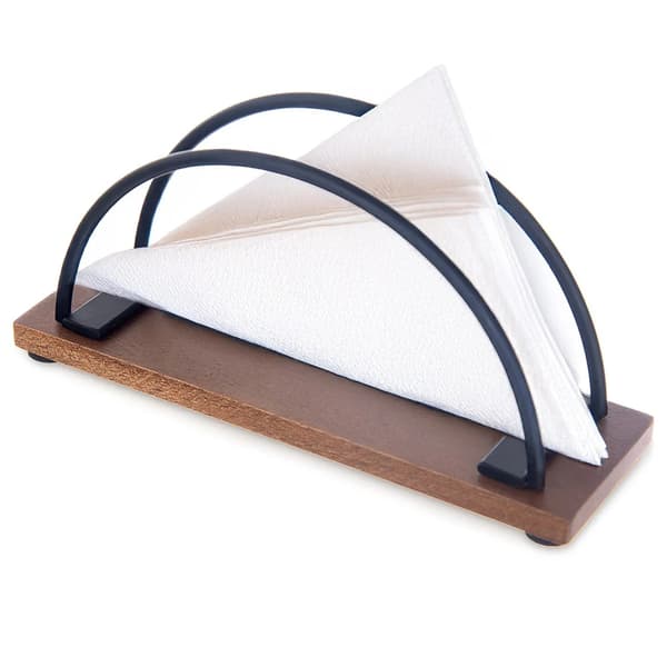 Servietholder - CHAPTER - Metal - Sort - 16 x 5 x 8 cm