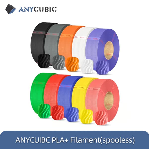 PLA+ Refill filament - FDM 3D-printerfilament - Uden spole - 5 kg - Sort