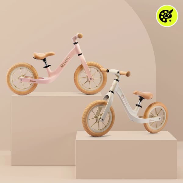 Balanscykel barn - Springcykel - 30 cm hjul - Metallram - PU-däck - 3-6 år - Grå