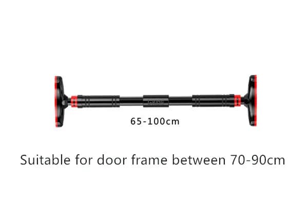Chinsstång/Pull up bar för dörrkarm - Justerbar Stång - 65–100 cm - Stål - För Chins/Pull-ups & Situps - Vit