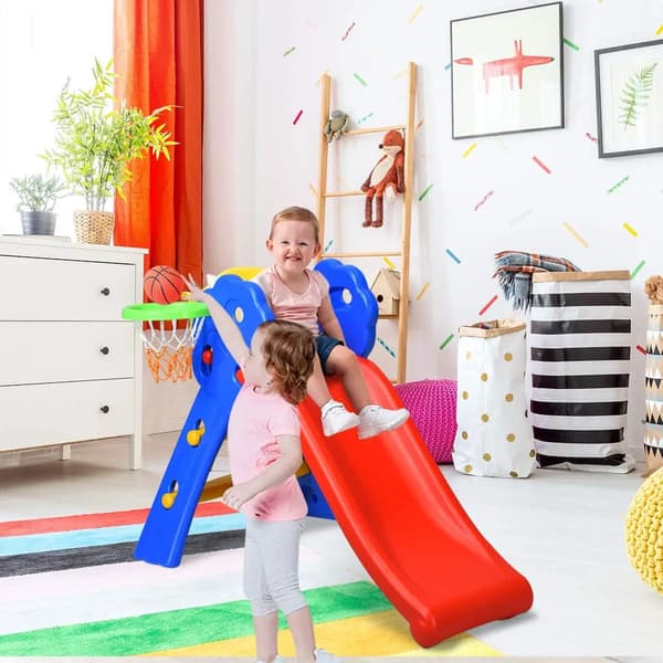 Børnerutsjebane - Rutsjebane til børn - Til børn under 3 år - 108x68x71,5 cm - Transparent
