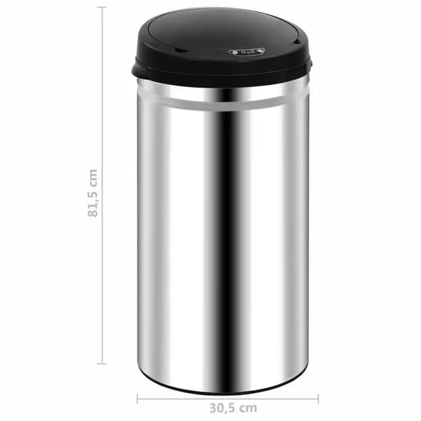 Automatisk sensor soptunna - Avfallshink 50 L - Rörelsesensor - Touchless - Tygmaterial - Armégrön