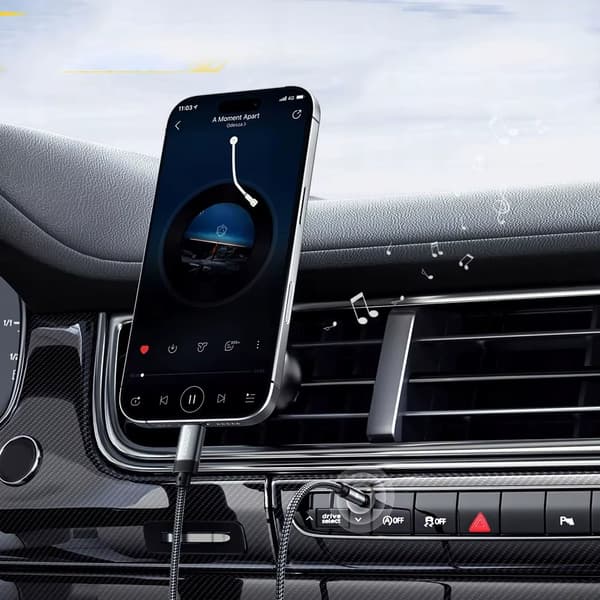 USB-C til 3,5 mm AUX-adapter - DAC-lydadapter - Hovedtelefonadapter - Plug and Play