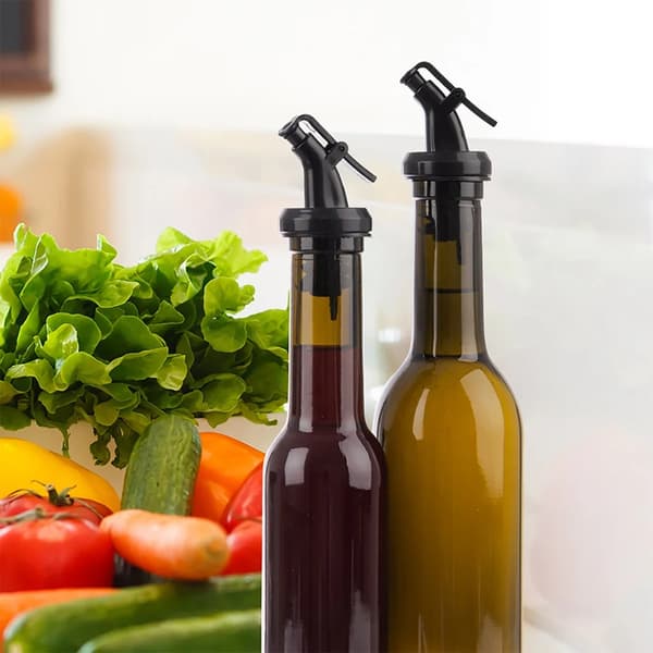 Flaskedispenser, 2 stk. - Plast - Sort