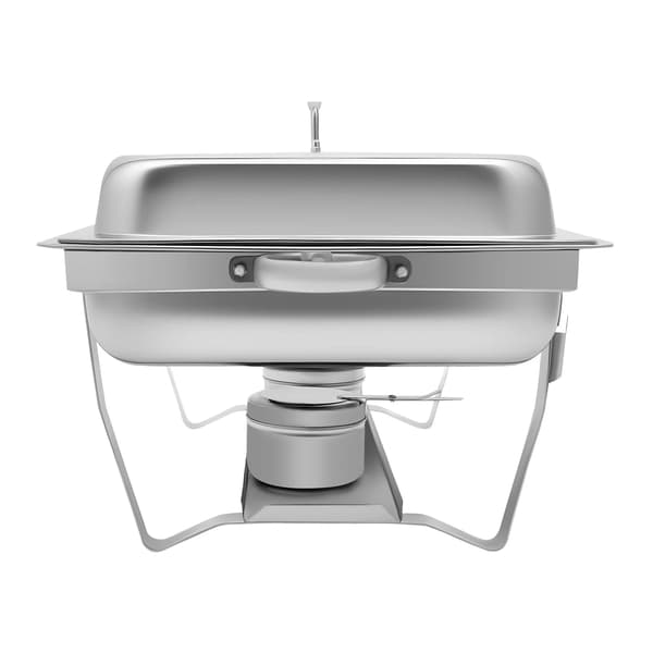 Buffet chafing dish - Madvarmer 9 l - Rustfrit stål - Rektangulær - 62×34×31 cm - Poleret - Fritstående - Sølv