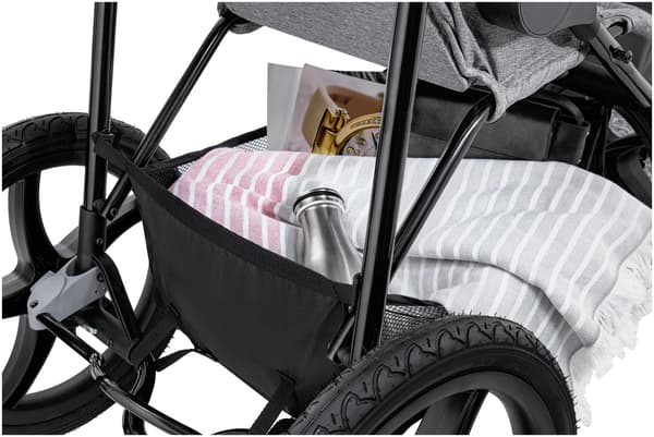 Barntricycle - Terräng Trehjuling - Luftfyllda Hjul - Hopfällbar - För Barn 3–6 År - Grå