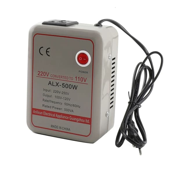 Spændingsomformer - Step Up/Step Down Transformator - 1000 W - 220–250V ↔ 100–120V - AC Til AC - Blå