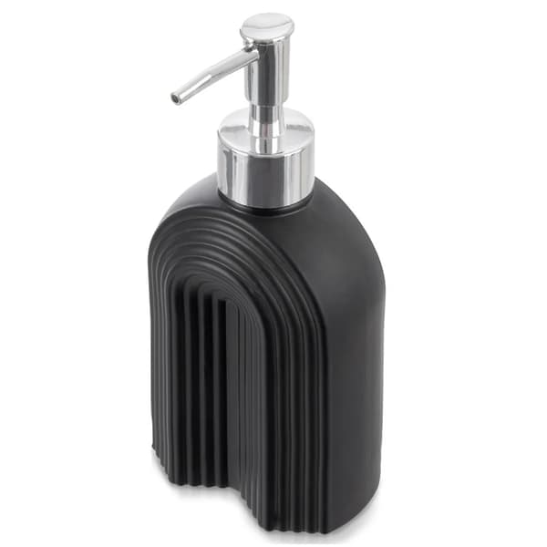 Sæbedispenser - Glas - 320 ml - Sort