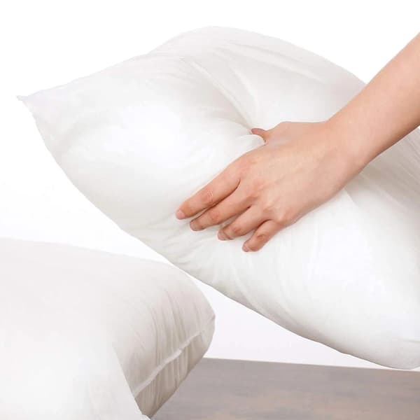 Pudekerner - 8-pak - Til sofa- og sædehynder - 45 x 45 cm - Polyesterfiber - Åndbare - Vaskbare - Broderede