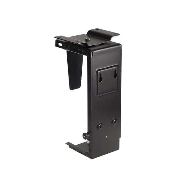 Lodret computerholder - MC-713B - Montering under skrivebord - Sort