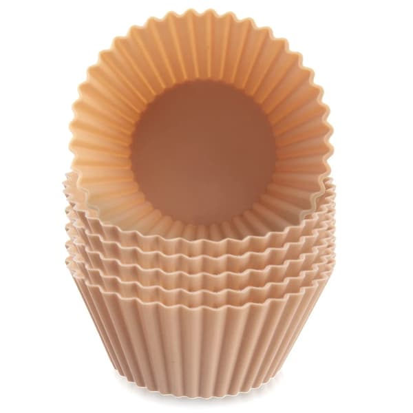 Muffinform - Silikoneforme - 6 Dele - 6,5 cm - Beige
