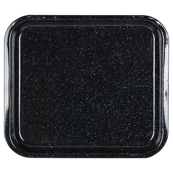 Emaljeret bageplade - Bageform - 42,5 x 37 cm - Sort