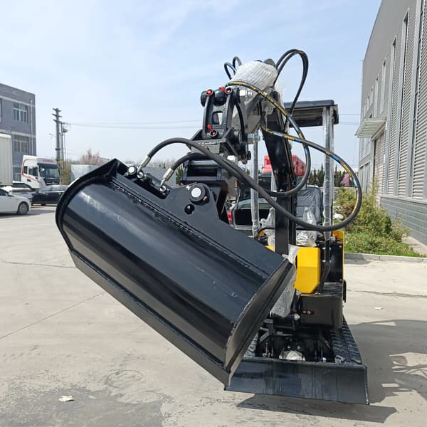 Tiltskopa 60 cm - Mini grävmaskin 1 ton - 2 hydraulslangar - 2 fästen - Ny - För lantbruk