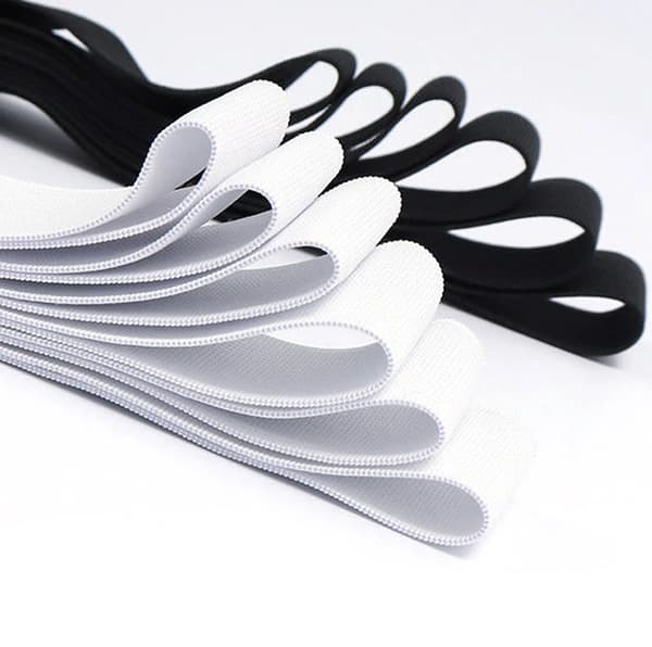 Elastikbånd - Syelastik - 6 cm Bredt - 5 m Langt - Nylon - Høj Elasticitet - Til Linning - Sort