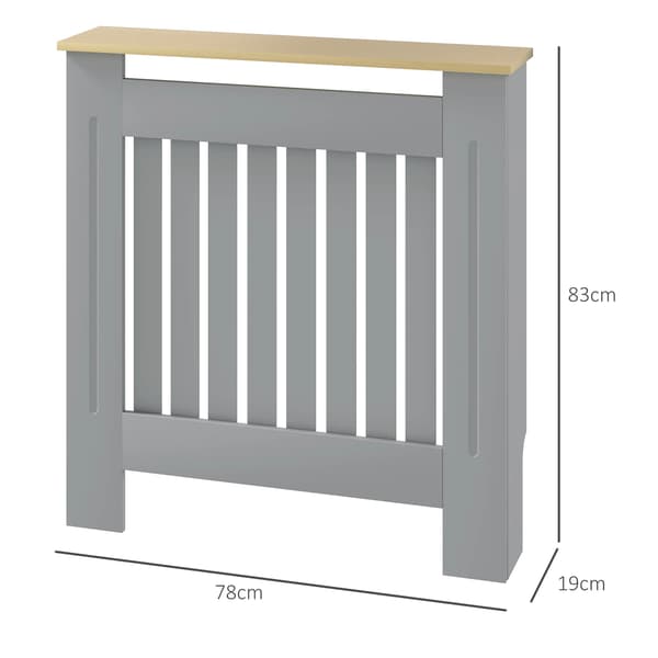 Radiatorskydd - MDF Radiatorskåp - 78×19×83 cm - För Vardagsrum, Sovrum, Hall - Grå