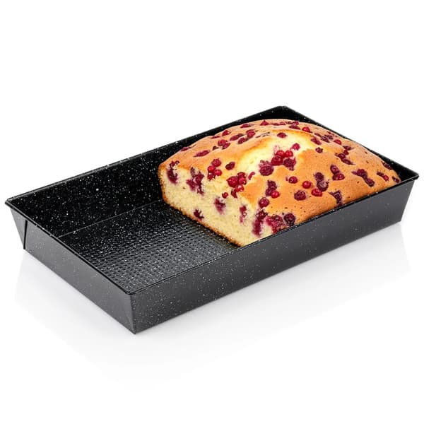 Bageform i granit - Metal - 39,5 x 24 x 6 cm - Sort