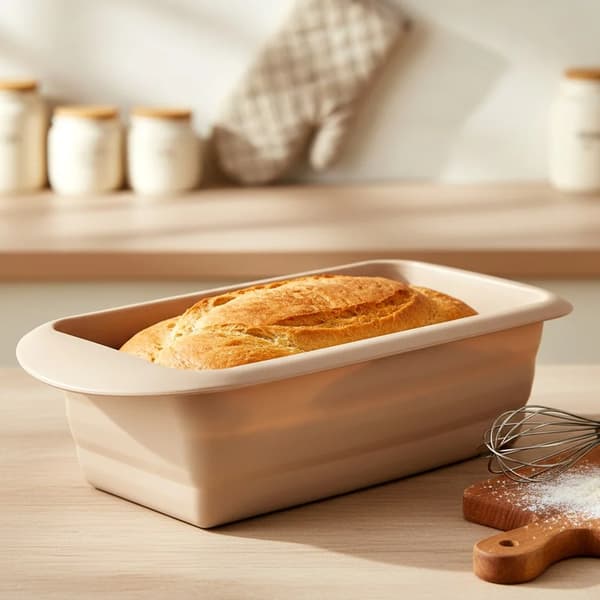Brødform - 29 cm - Silikone - Beige