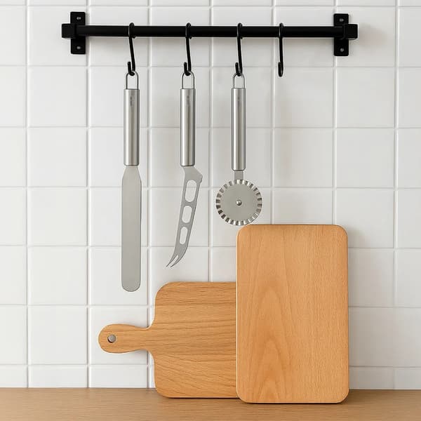 Ostekniv - Rustfrit Stål - 26,5 cm - 14 cm Bladlængde - Sølv