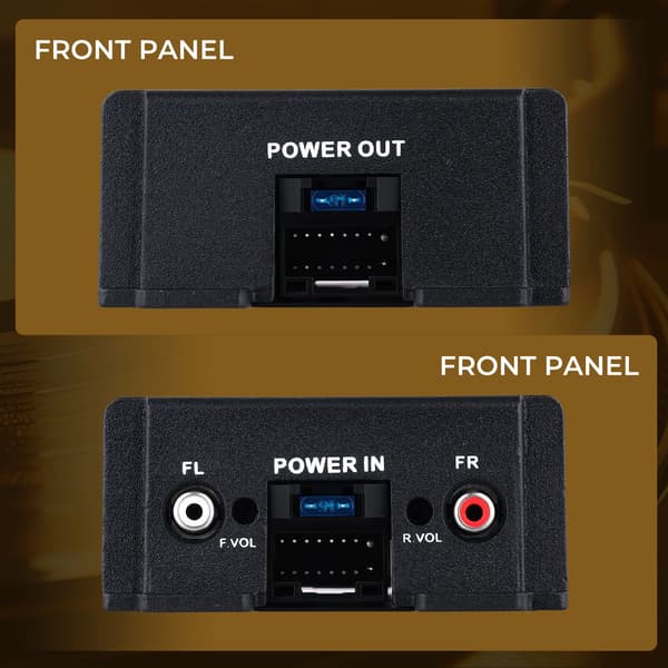 Bilforstærker - 4-kanals DSP forstærker - Fullrange - Digital lydprocessor - 12 V bilstereo subwoofer opgradering