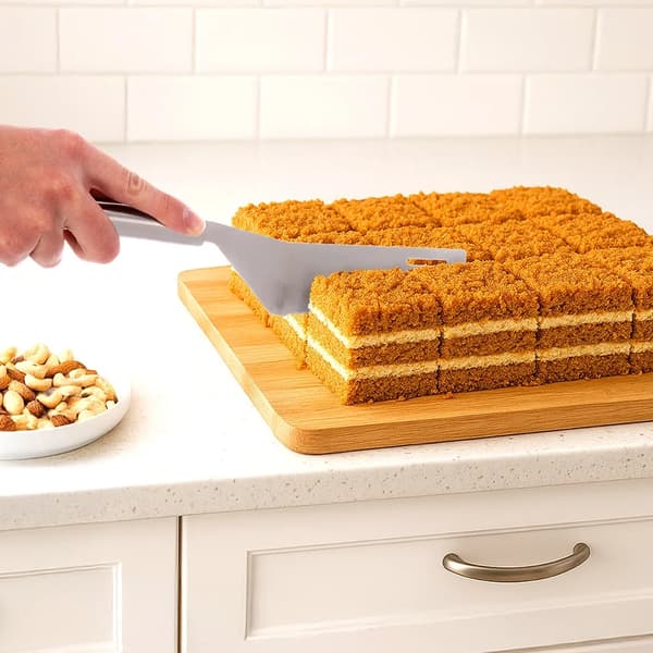 Kagespatel - Tærtespatel - 28 cm - Rustfrit stål 316L - Sølv