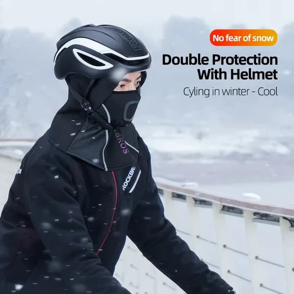 Vintermask för cykling - Balaklava - 2-pack - Fleecefoder - Vindtät - Värmande - Polyester - LF7345BK