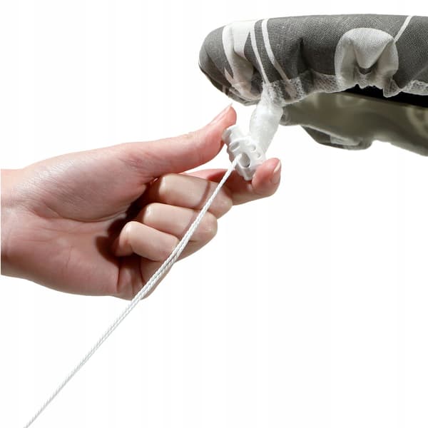 Strygebrætsovertræk - Overtræk Til Strygebræt - 144x44 cm - Elastisk Pasform - Grå