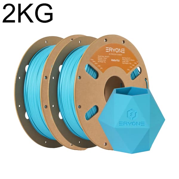PLA-filament til 3D-printer - 1,75 mm - Mat - 2 kg - Akvablå