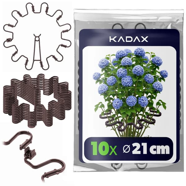 Växtklämmor - Växtstöd - 21 cm - Brun - 10-pack