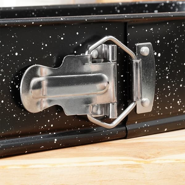 Brødform i granit - Bageform til brød - Metal - 31 x 12,5 x 6,5 cm - Sort